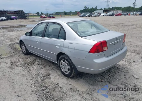 2002 Honda Civic Lx from USA, damaged, VIN 1HGES16562L040448